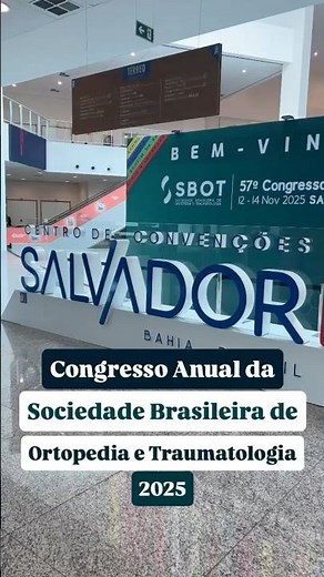 Congresso Anual da Sociedade Brasileira de Ortopedia e Traumatologia, 2025!