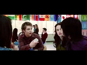 Twilight cafeteria scene, Bella sees the Cullens for the first time - color adjusted
