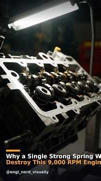 Why a Single Strong Spring Would Destroy This 9,000 RPM Engine Valve