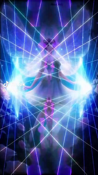 Psychedelic Abstract Art with Ethereal Humanoid Figure