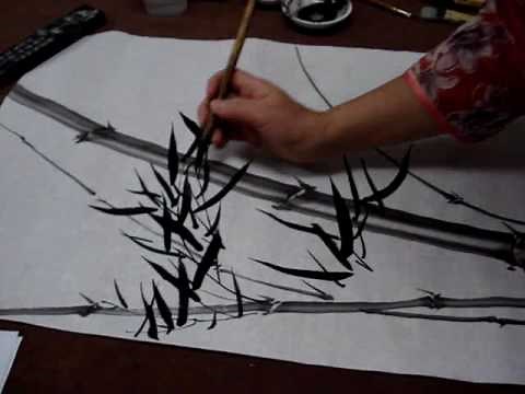 Chinese Painting Bamboo for Beginners--Windy Bamboo