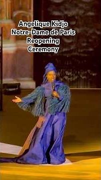 Angelique kidjo. Sings Jerusalema at Paris Notre Dame