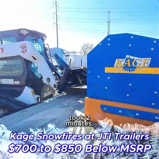 Trying out skid steer plow