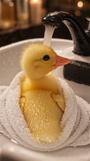 Duck Gets a Luxury Hair Wash 😳💦🦆