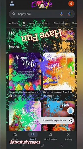 Type THIS on Google for a Holi Surprise 🎉 Happy Holi! #holicelebration