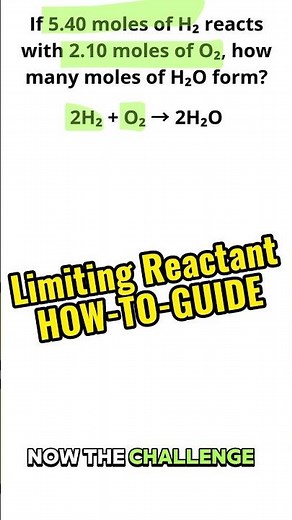 Limiting Reactants Explained in 60s