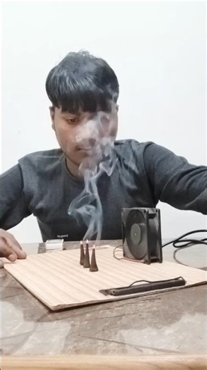 Incense And Fan Experiment #scienceexperiment #ytshorts #scienceproject