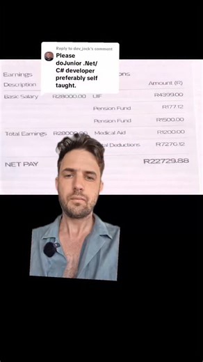 School of IT on Instagram: "Junior C# Developer Payslip South Africa 🇿🇦 #junior #Payslip #schoolofit"