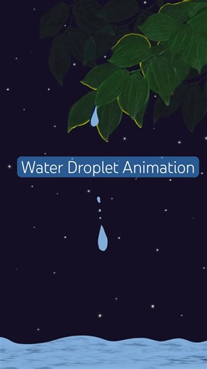 Easy Water drop Animation for Beginners #art #procreate #procreateanimation