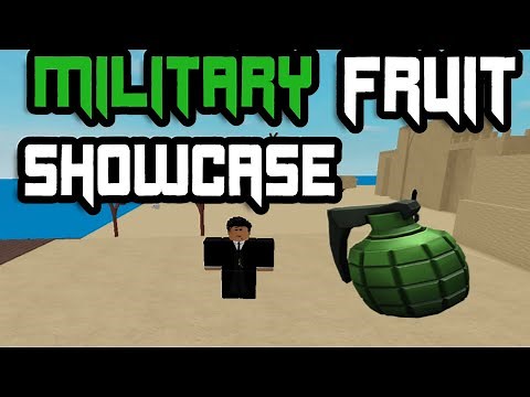 ROBLOX GLUE PIECE MILITARY FRUITY SHOWCASE!! | ROBLOX GLUE PIECE