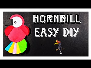 HORNBILL| How To Make An Easy Hornbill Crafting | EASY CRAFT | EASY ORIGAMI| PAPER IN ACTION