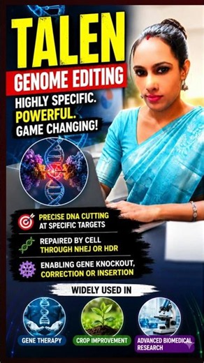 TALEN Genome Editing Explained in 2 Minutes | TALEN Mechanism | Gene Editing | Biotechnology