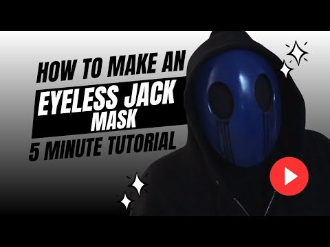 How to make an Eyeless Jack Mask in under 5 minutes | Creepypasta Mask Tutorial [CC]