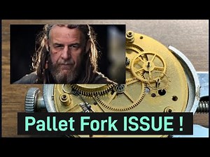 Pallet Fork Issue - 1886 Pocket Watch