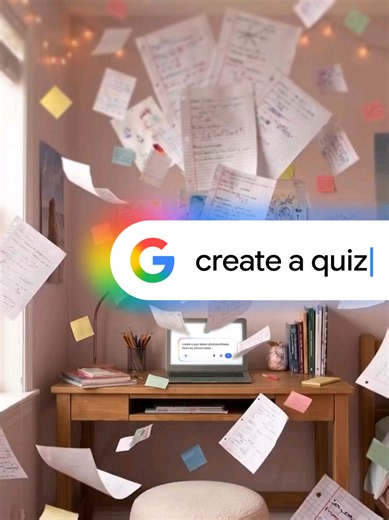 Drowning in a sea of notes? 🌀 Simplify your studying by turning them into a custom practice quiz. Head to AI Mode, tap the ➕, and select “Add files” to upload your study materials, then search “quiz me on my notes” to get practice questions with answer breakdowns. #StudyHacks #GoogleSearch #TestPrep