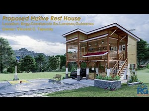 Small Native Rest House Design (Bamboo & Amakan)
