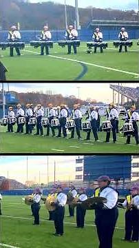 U of Delaware Drumline in the Lot