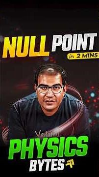 JEE 2026 | ELECTROSTATICS | NULL POINT in 2 min | Vinay Shur Sir #jeepreparation #jeemains