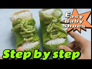 Easy to Make Baby Shoes | Cute Baby Booties Knitting Tutorial ( part 1)