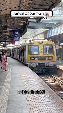 Mini Journey From Kanjurmarg-Nahur In Siemens Emu 🚂 #indianrailways #localtrains #centralrailways