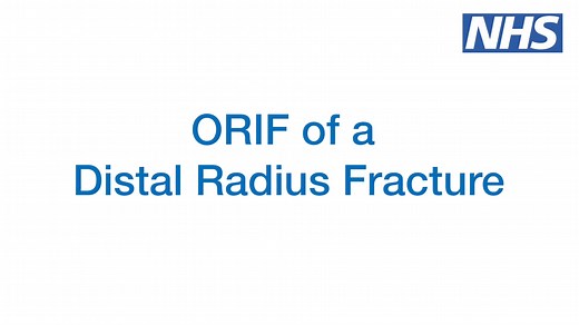 ORIF Distal Radius Fracture