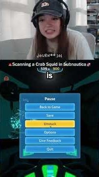 fear of the ocean vs Crab Squid🦑 #journee #subnautica #twitch