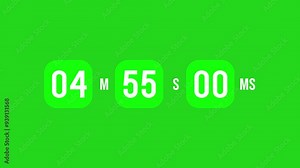 5-Minute Countdown Timer Animation, -minute countdown timer animation, ideal for short breaks, time management, or as a segment in videos