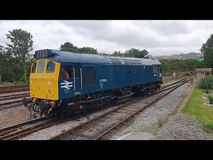 Class 25 D7535 on a test run 15 July 2023