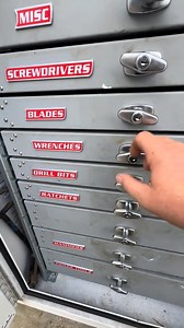 High-quality magnetic toolbox labels - 12-piece set. Made with high-quality 3D printing technology, strong magnets firmly attach to metal cabinets, drawers or toolboxes, making it easy to categorize screwdrivers, wrenches and other tools! Personalized label design keeps your workspace tidy and eye-catching! 🛠️✨ 👇 Click Here to Get Yours Now! | Regularas&Top