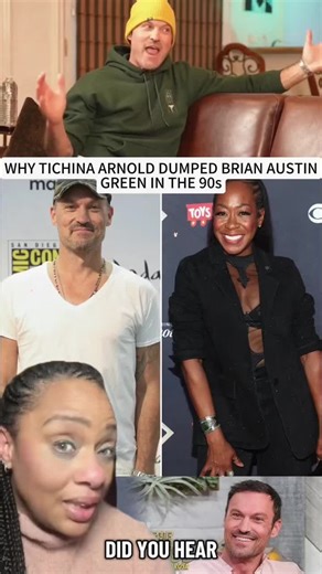 TICHINA Arnold dated Brian Austin Green but she broke up with him because she thought he could never love her #interraciallove #brian #tichinaarnold #Love #90s