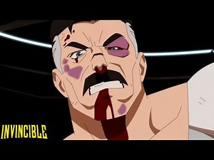 Invincible S3 - Allen, Nolan, and Battle Beast vs Viltrumite Executioners