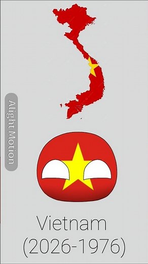 Evolution of Vietnam 🇻🇳#countryballs #history #vietnam