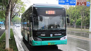 全市仅有6台，旅速较快的吉利氢弹！武汉公交271路吉利远程DNC6101FCEVG31（中车株机TZ380电机，一踏低入口）运行实录2