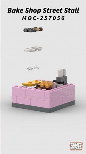 LEGO - Bake Shop Street Stall - Build Animation Time Lapse