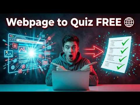 Convert Web Pages to Quiz with AI | Website to Quiz Generator (DoctoQuiz Tutorial)