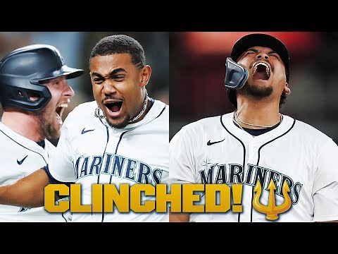 Josh Naylor and the Mariners win a COME FROM BEHIND THRILLER and are Postseason-bound! 🔱