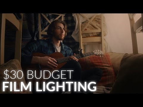 $30 Budget Film Lighting | How To Get Cinematic Lighting for CHEAP