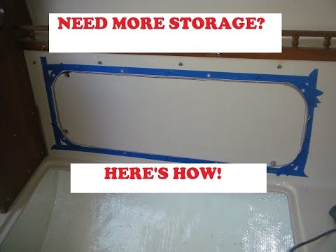 NEED ADDITIONAL STORAGE IN YOUR CATALINA 25? HERE ARE SOME DIY REPIAR AND UPGRADE OPTIONS!
