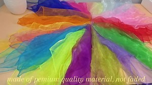 15 Colors Silky Dance Scarves Music Movement Scarves for Kids Play (30) | 24 Inches Assorted-color Square Dance Play Scarves, Juggling Scarves for Kids Rhythm Activities, Stage Magic Trick Props