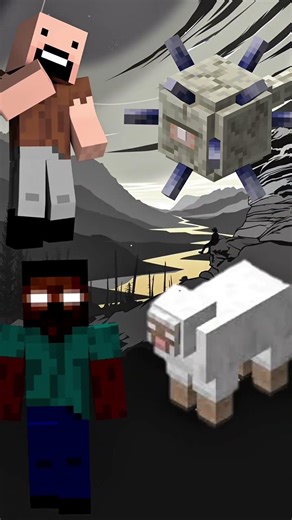 Herobrine and Notch vs all Mobs #minecraft