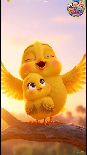 नन्ही चिड़िया का सपना #3danimation #babyrhymes #cartoon