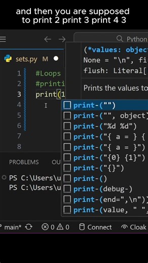 Printing numbers from 1 to 100 #coding #pythonforbeginners