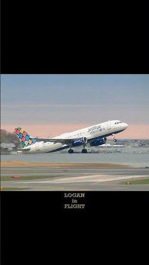 JetBlue Vacations Livery Takeoff at Logan Airport Runway 22R | Stunning Aviation Moment!