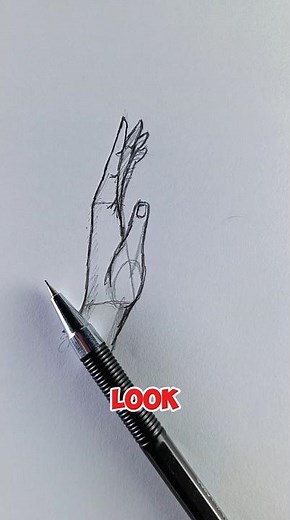 Mastering the Side View of a Hand: Simple Drawing Tutorial #art #foryou #shorts #satisfying #drawing