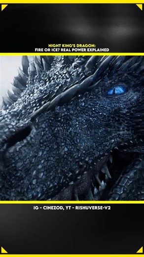 Night King’s Dragon:Fire or Ice? Real Power Explained || #shorts
