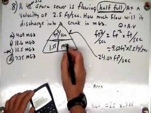 Wastewater Collection Math Problem #8 SewerGeek