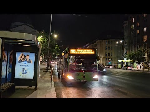 Bus ride Mercedes-Benz Citaro Hybrid #7087 on line N119