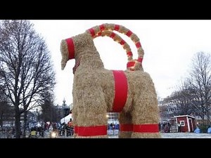 Swedish Christmas goat torched for 35th time in 50 years