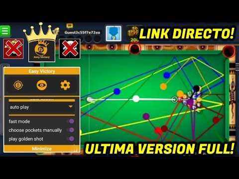INSTALAR EASY VICTORY VIP GRATIS para 8 BALL POOL con LINEAS LARGAS FULL ✅ Link Directo