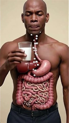 Funny Digestion: Milk + Burp Bubbles 🤍🥛